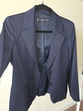 Anne Klein Navy Two-Button Women's Blazer
